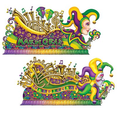 Mardi Gras Float Props Party Accessory (1 count) (2/Pkg)