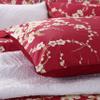 Brandream King Size Duvet Cover Set Japanese Oriental Style Cherry Floral Red Blossom Flower Branches Print Chinoiserie Bedding Pillowcases Set 800TC Egyptian Cotton Sateen Botanical Tree 3 Piece view 4
