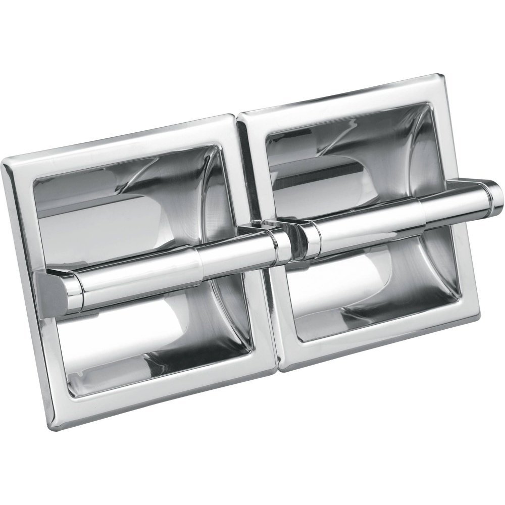 Moen 5577 Donner Hotel and Motel Double Recessed Paper Holder, Chrome