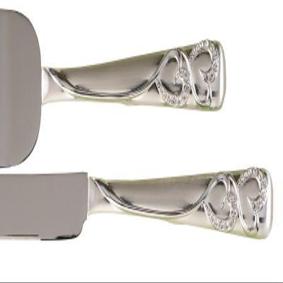 Hortense B. Hewitt Sparking Love Cake Knife and Server Set, Standard