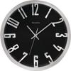 Westclox 32913 Round 3D Number Wall Clock, 12 Inch, Metallic view 1