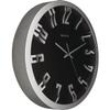 Westclox 32913 Round 3D Number Wall Clock, 12 Inch, Metallic view 4