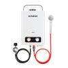 Tankless Water Heater, Camplux 1.58GPM Outdoor Propane Gas Water Heater with Portable Handle, White, 6L view 1