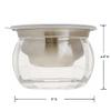 Prodyne Dips On Ice Stainless-Steel Bowl, 16oz view 2