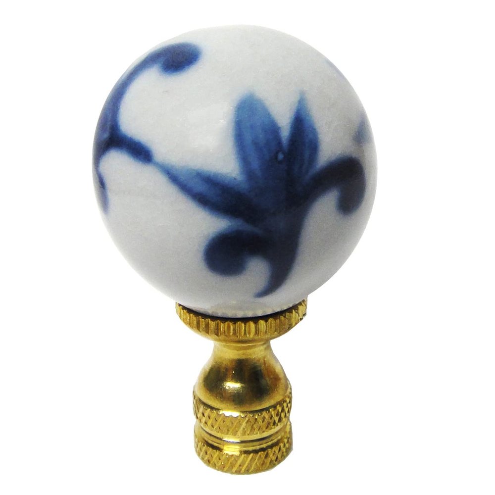 T-Trove Blue and White Porcelain Ball Finial