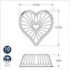 Nordic Ware Elegant Heart Bundt Pan view 3
