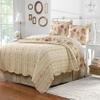 Greenland Home Antique Rose King Quilt Set, Ecru view 3