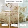 Greenland Home Antique Rose King Quilt Set, Ecru view 4