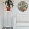 Global Crafts 24" Recycled Hand-Painted Haitian Metal Wall Art, Painted Four Geckos view 3