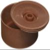 Winco PTW-8 8-1/2-Inch Diameter Tortilla Warmer, 2-5/8-Inch Height,Brown,Medium view 3