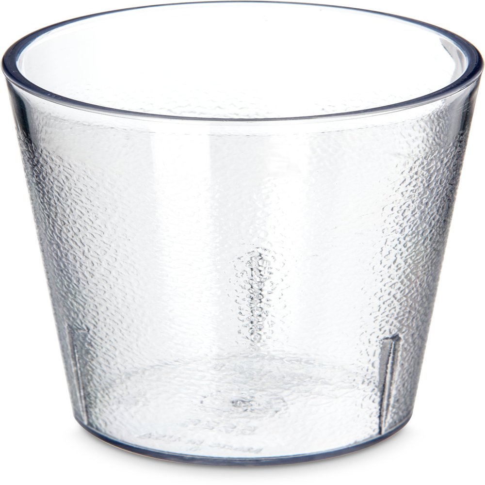 Carlisle FoodService Products 55268107 Stackable ShatterResistant Plastic Tumbler, 8 oz., Clear (Pack of 6)