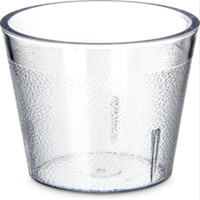 CFS 55018107 Stackable ShatterResistant Plastic Tumbler, 5 oz., Clear (Pack of 6)