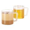 Borosil VCLM305 Vision Classic Large Mug [Set of 4] Clear Lightweight & Durable Drinkware, Drinking Mug For Coffee, Tea, or Latte, Heat Resistant, Dishwasher Safe |10 Ounce Cups view 1