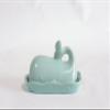 Creative Co-Op Aqua Blue Whale Shaped Butter Dish view 3