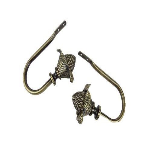 Modern Bloom Curtain Holdback Finish: Antique Brass