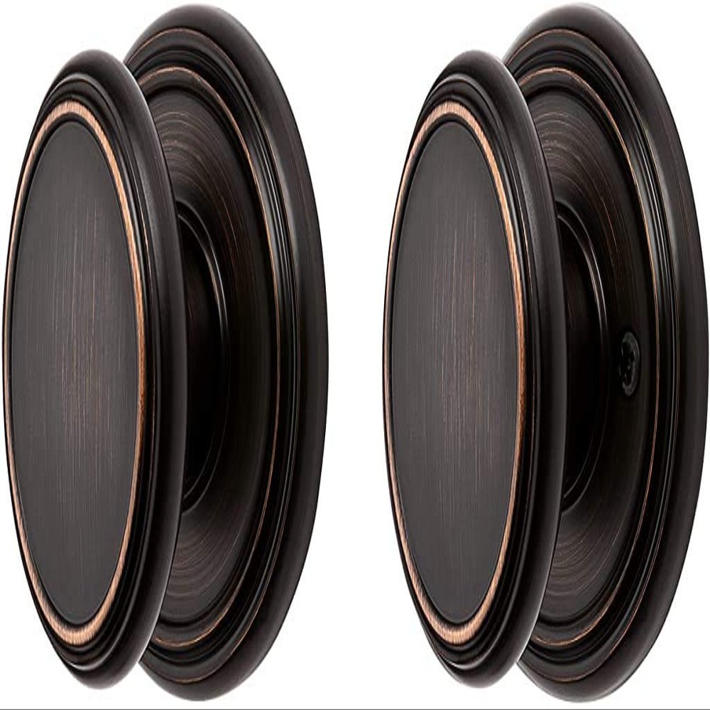 Baldwin Carnaby, Interior Passage Door Knob for Hallway/Closet/Rooms, Non-Locking Door Handle With Microban Protection, in Venetian Bronze