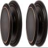 Baldwin Carnaby, Interior Passage Door Knob for Hallway/Closet/Rooms, Non-Locking Door Handle With Microban Protection, in Venetian Bronze view 1