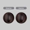 Baldwin Carnaby, Interior Passage Door Knob for Hallway/Closet/Rooms, Non-Locking Door Handle With Microban Protection, in Venetian Bronze view 2