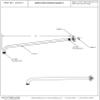 Westbrass 1/2" IPS x 19" 90-Degree Rain Shower Arm with Flange, Satin Nickel, D3703-1-07 view 2