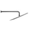 Westbrass 1/2" IPS x 19" 90-Degree Rain Shower Arm with Flange, Satin Nickel, D3703-1-07 view 4