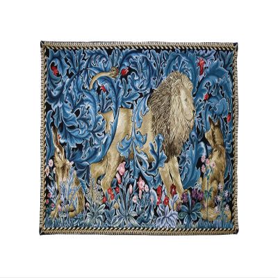 WH-WM-LNFST | WILLIAM MORRIS LION AND FOREST TAPESTRY WALL HANGING