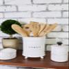 Mud Pie Door Knob Salt Cellar Set, White view 4