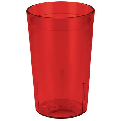 Winco Pebbled Tumblers, 12-Ounce, Red