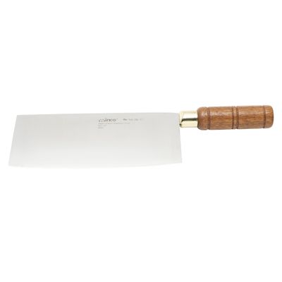 Winco Blade Chinese Cleaver w/ wooden handle blade 8x3 overall length 12