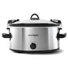 Crock-Pot SCCPVL600S Cook' N Carry 6-Quart Oval Manual Portable Slow Cooker, Silver view 1