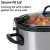 Crock-Pot SCCPVL600S Cook' N Carry 6-Quart Oval Manual Portable Slow Cooker, Silver view 4