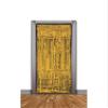 Forum Novelties Tinsel Fringe Curtain, 3 feet x 8 feet, Gold view 1