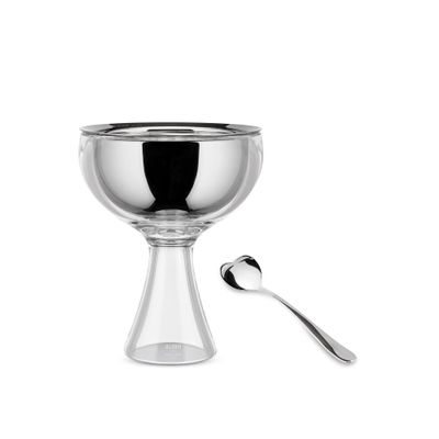 Alessi, Big Love Ice Cream Bowl by Miriam Mirri With Spoon, Ice