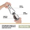 Trudeau Stainless Steel Manual 2-in-1 Salt and Pepper Mill - 7.5-Inch Space-Saving Grinder with Durable Carbon Steel Pepper Grinder and Rust-Proof Ceramic Salt Grinder - Adjustable Grind Settings view 4