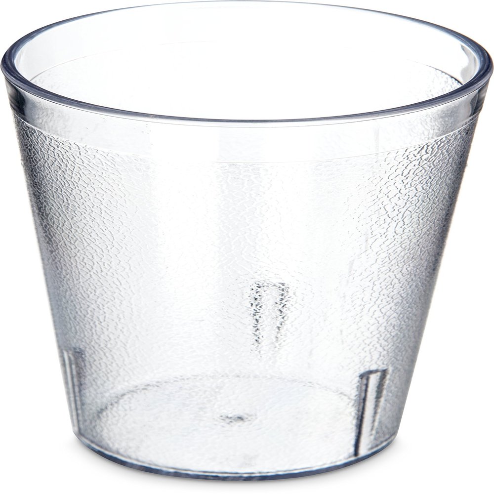 Carlisle FoodService Products 52128107 Stackable ShatterResistant Plastic Tumbler, 12 oz., Clear (Pack of 6)
