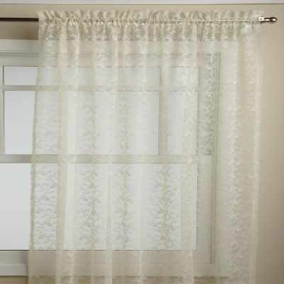 Lorraine Home Fashions Priscilla 60-inch x 84-inch Tailored Panel, Ivory
