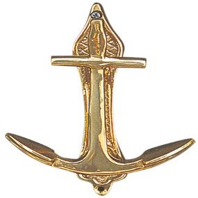 HighShine Brass Anchor Door Knocker