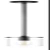 Linea di Liara Black Pendant Lights Kitchen Island - Medium Clear Glass Pendant Light Fixture view 2