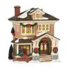 Department 56 Porcelain Snow Village Christmas at Grandma's Lit House view 1