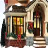 Department 56 Porcelain Snow Village Christmas at Grandma's Lit House view 2
