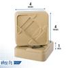 Headwind Raise ITS Furniture Risers Bed Risers, Khaki 1"x4"x4" (8 Count) view 3