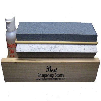 Arkansas Tri-Hone Knife Sharpener - 3 Stones 6" Multicolor