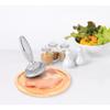 HIC Kitchen Dual Sided Meat Tenderizer Marinating Prep Tool, Chrome-Plated Zinc, 835 Grams, For Flattening Cutlets And Tenderizing Meat view 4