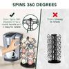 Nifty K Cup Holder  Compatible with K-Cups, Coffee Pod Carousel | 35 K Cup Holder, Spins 360-Degrees, Lazy Susan Platform, Modern Black Design, Home or Office Kitchen Counter Organizer view 3