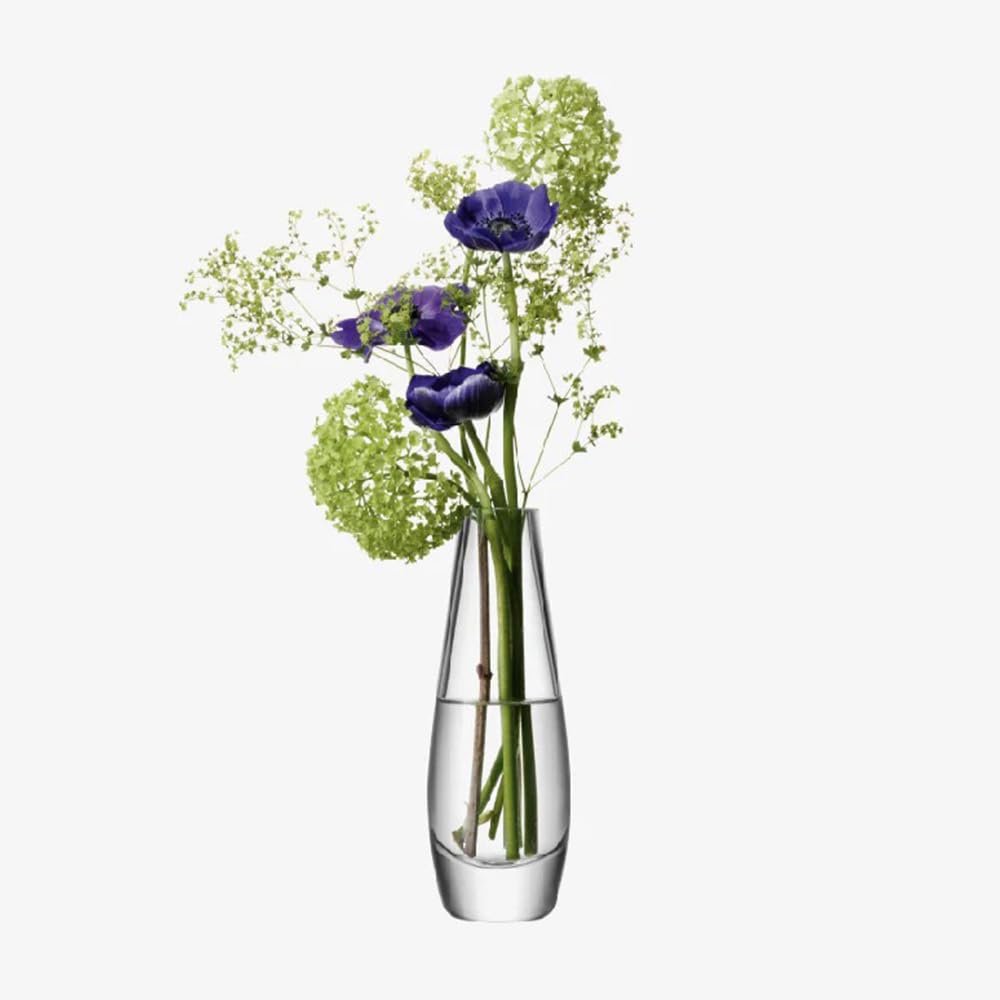 LSA FW04 Flower Single Stem Vase H6.75 in Clear