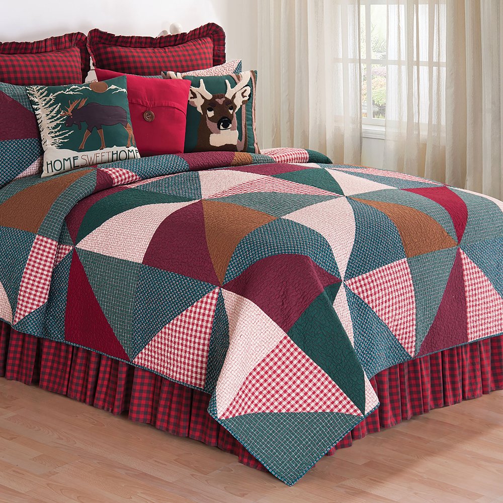 C&F Home Shady Pines Rustic Lodge Cabin Nature Twin Quilt Twin Multi