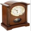 Bulova Dalton Chiming Pendulum Table Clock - Walnut Finish - Gold-Tone Accents view 1