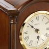 Bulova Dalton Chiming Pendulum Table Clock - Walnut Finish - Gold-Tone Accents view 3