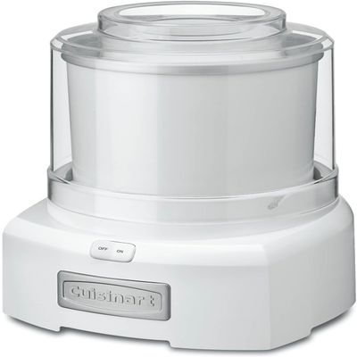Cuisinart Ice Cream Maker Machine, 1.5 Quart Double Insulated Machine, Sorbet and Frozen Yogurt Maker, Ready in 20 Minutes, ICE-21P1, White