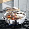 Calphalon Tri-Ply Stainless Steel 3-Quart Saute Pan with Cover view 2
