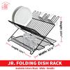Better Houseware 1483 Junior Folding Dish Rack, Black view 2